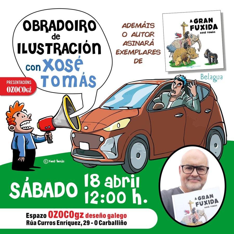 Obradoiro de ilustración con Xosé Tomás - Sinatura de libros