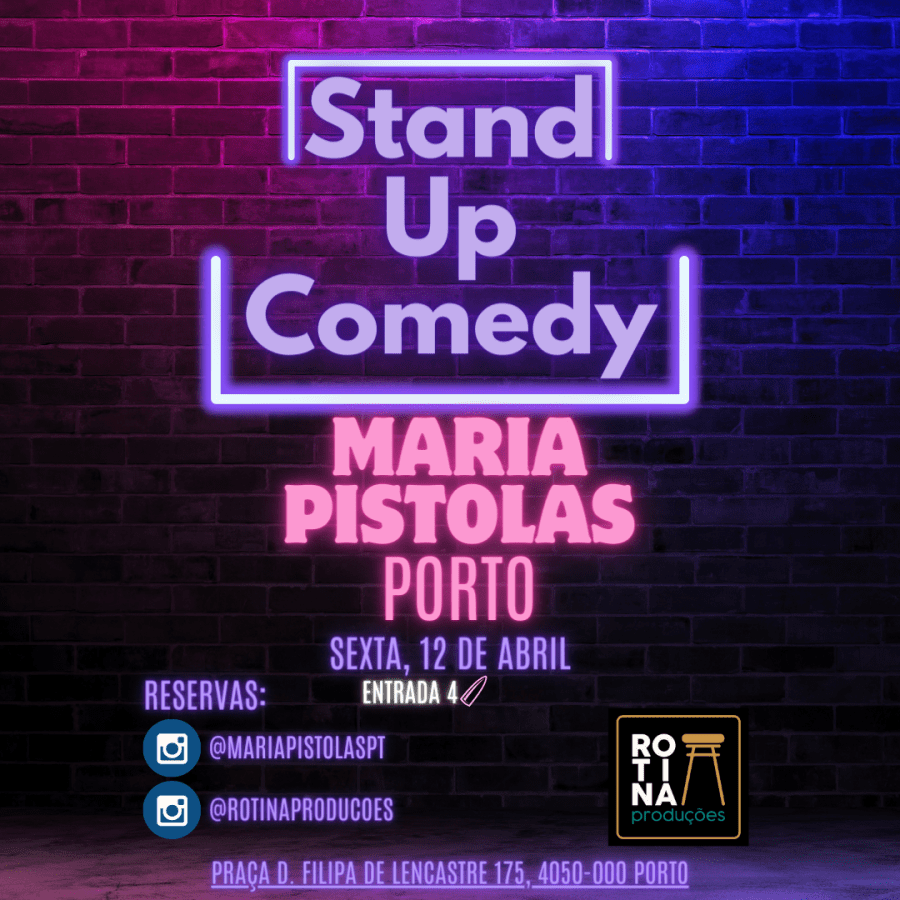 Maria Pistolas Comedy Sessions 12/abr