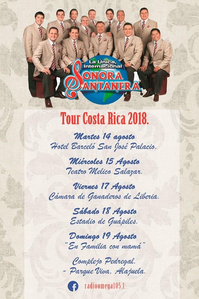 La Única Internacional Sonora Santanera. Tour 2018. En Barceló San José Palacio