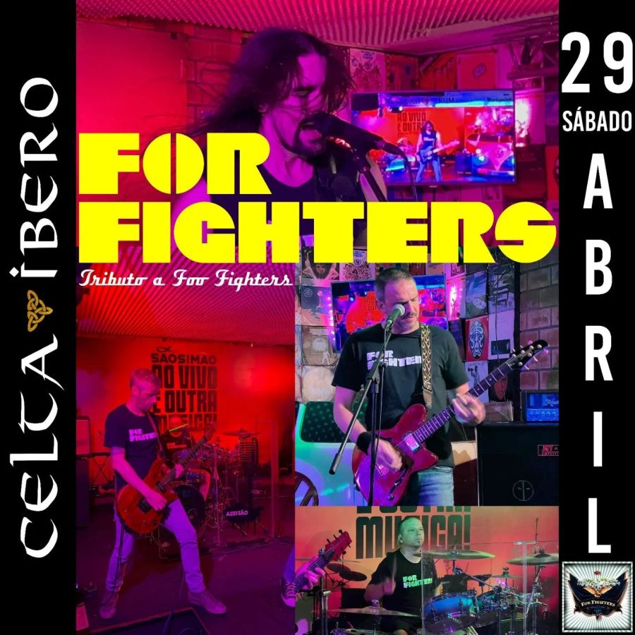 For Fighters(Tributo a Foo Fighters) + Push (Tributo a Bush) ao vivo no Celta-Ibero