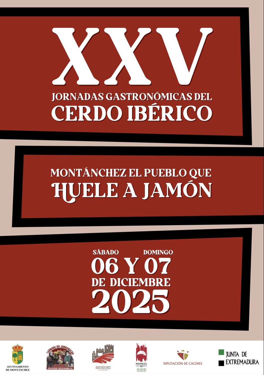 XXV Jornadas Gastronómicas del Cerdo Ibérico en Montánchez