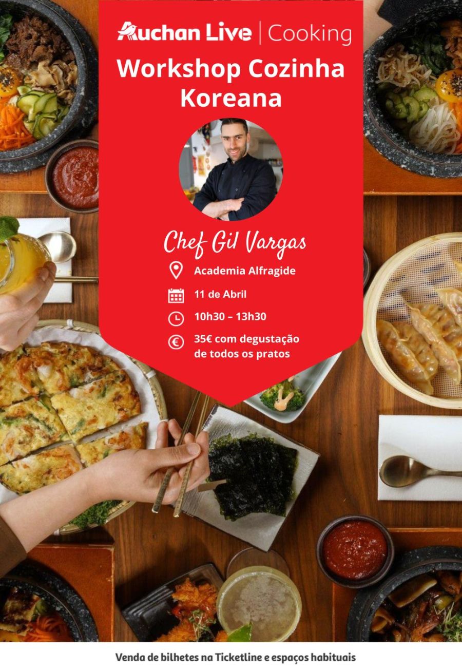 Workshop Cozinha Koreana - Academia Auchan Live Alfragide - Chef Gil Vargas
