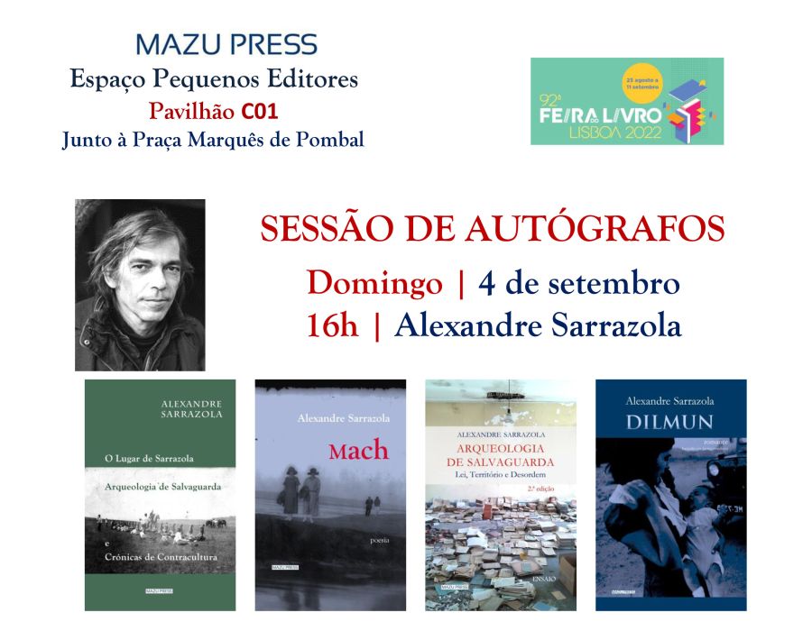 Sessão de autógrafos de Alexandre Sarrazola