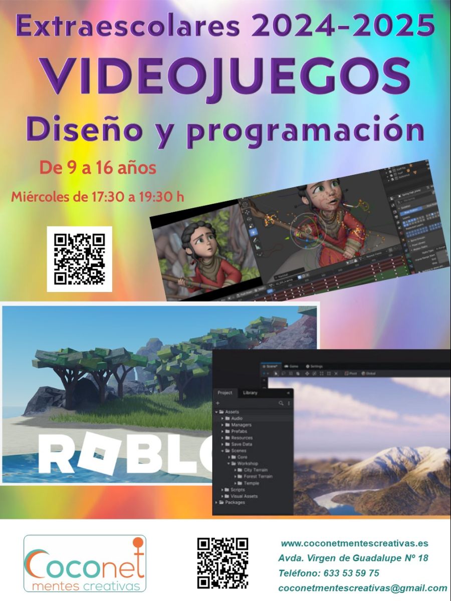 Extraescolar Diseño y programación de VIDEOJUEGOS