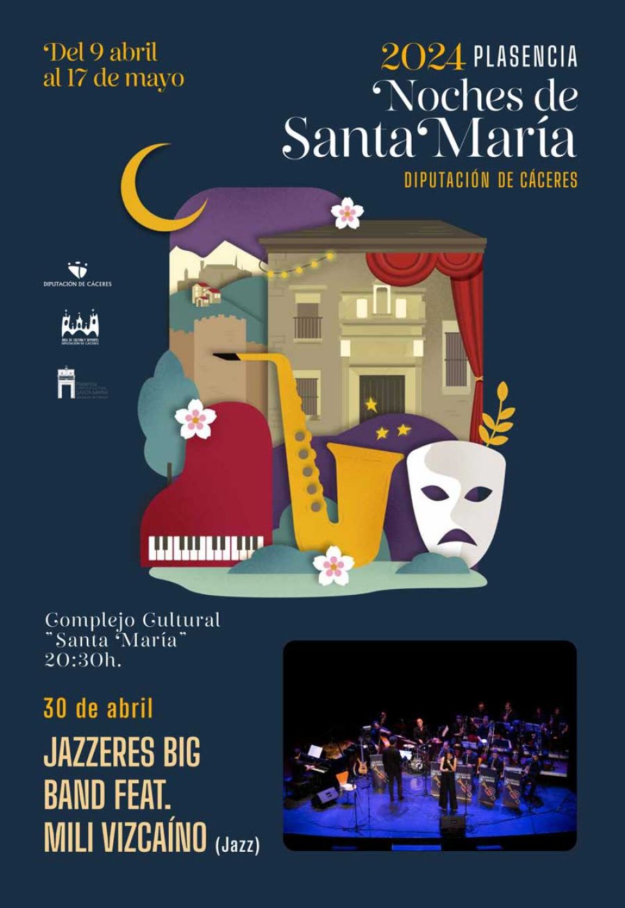 Jazzeres Big Band & Mili Vizcaíno (Noches de Santa María 2024)