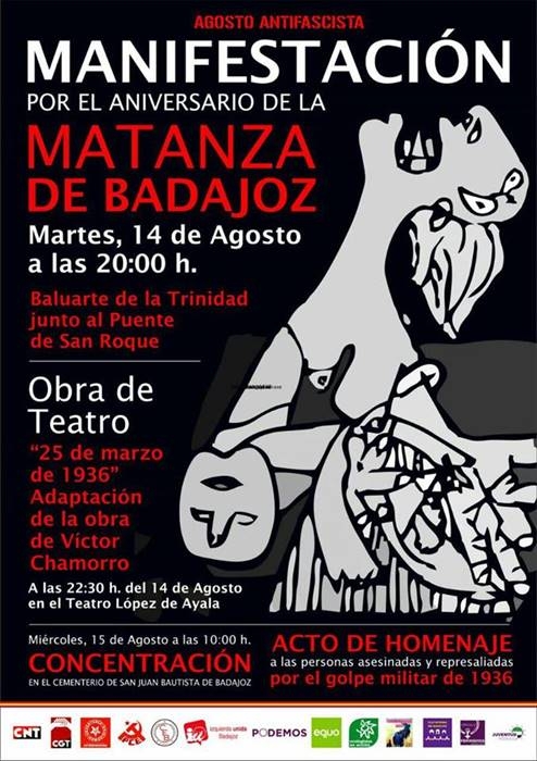 ANIVERSARIO DE LA MATANZA DE BADAJOZ || Representación «25 de marzo de 1936» || Teatro López de Ayala