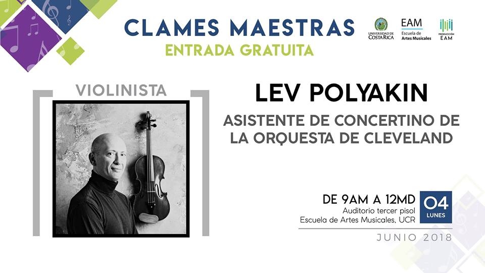 Clase maestra de Lev Polyakin, violinista