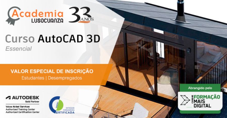 Academia Luso Cuanza - Curso AutoCAD 3D Essencial