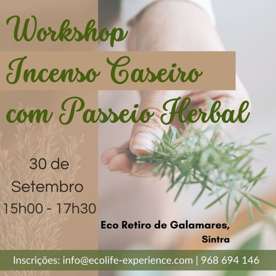 Workshop de Criação de Incenso Caseiro com Passeio Herbal