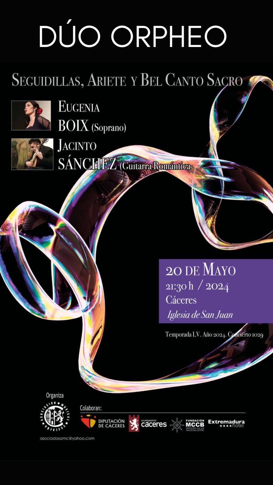 Concierto Dúo Orpheo (Eugenia Boix - Soprano y Jacinto Sánchez - Guitarra Romántica)
