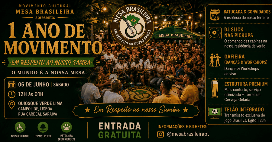 MESA BRASILEIRA - Roda de Samba em Portugal