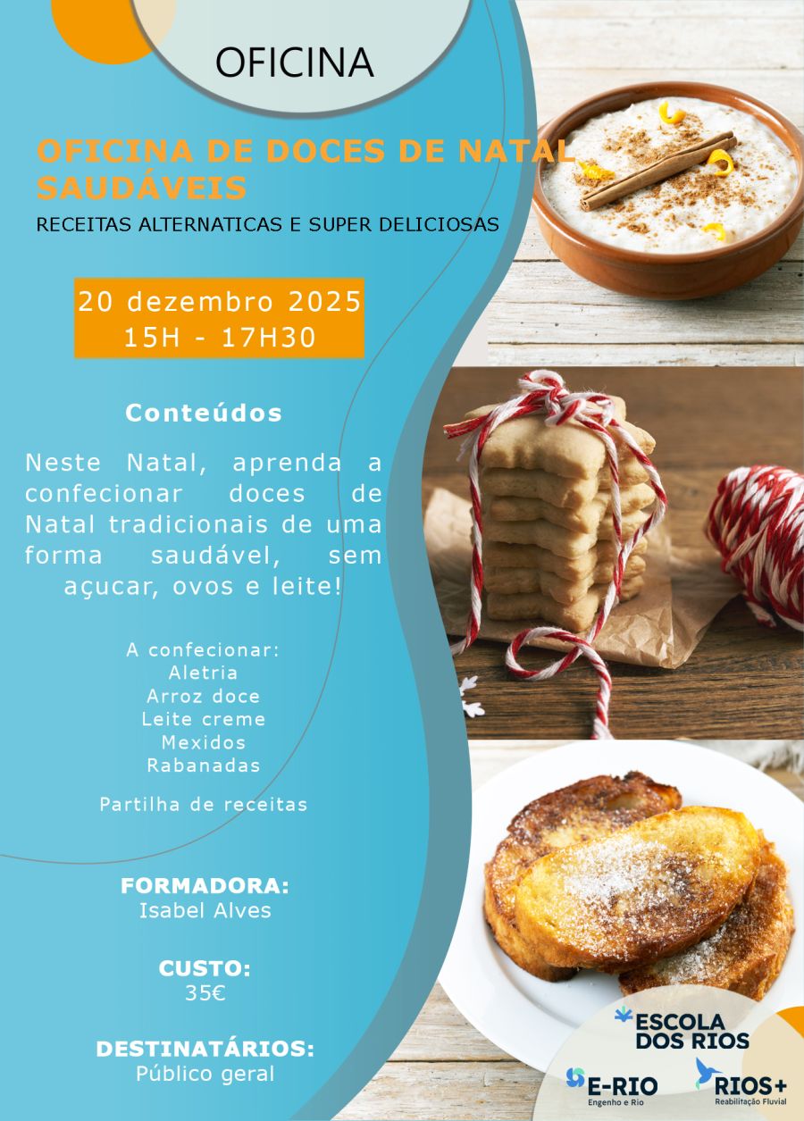Oficina de Doces de Natal Saudáveis - receitas alternativas e super deliciosas