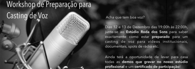Workshop de Preparação para Castings de Voz