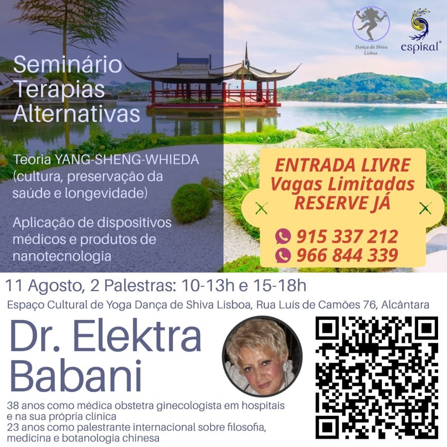 Seminário de Terapias alternativas com Dr. Elektra Babani