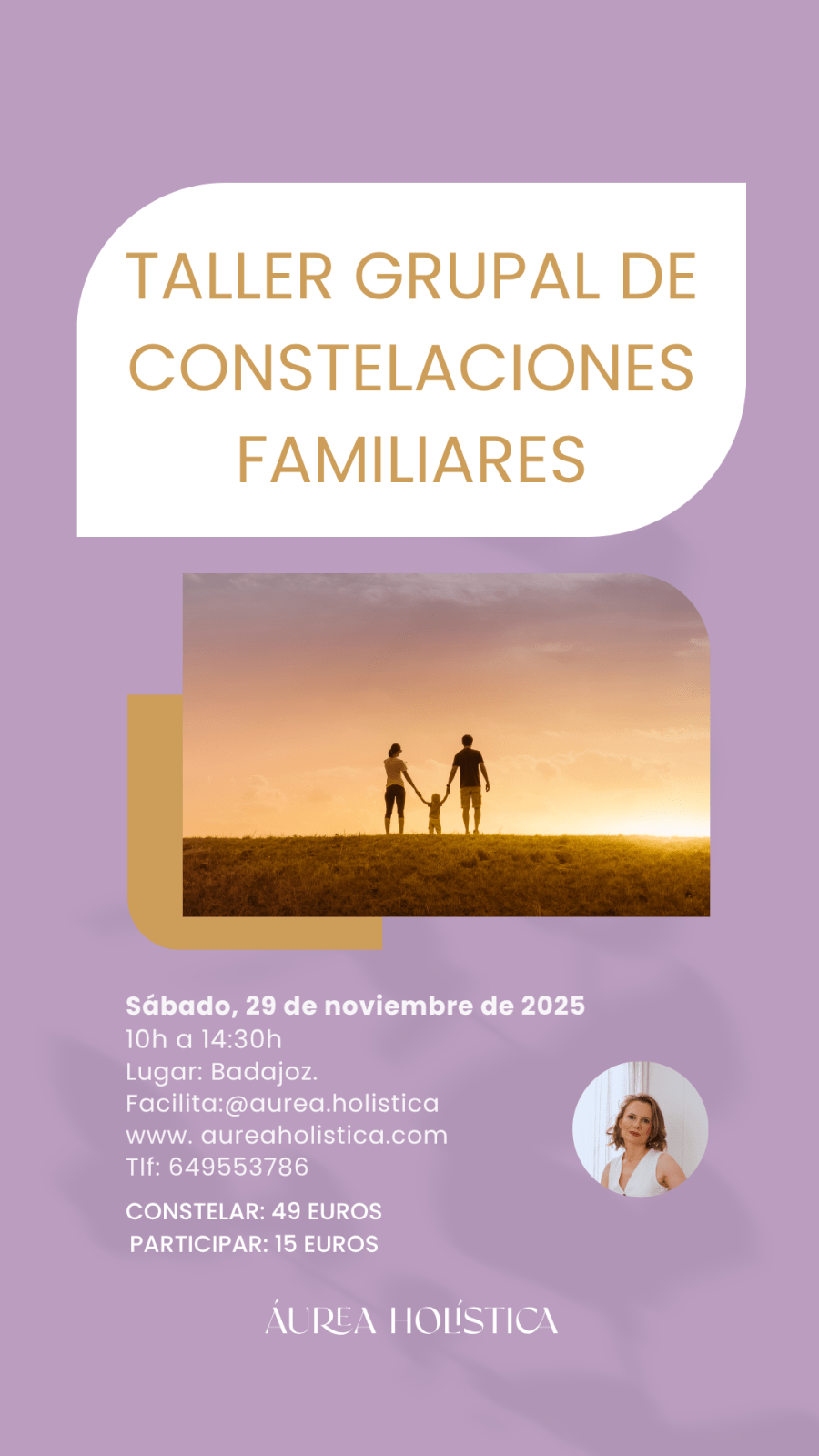 TALLER GRUPAL DE CONSTELACIONES FAMILIARES BADAJOZ | 29 de noviembre de 2025