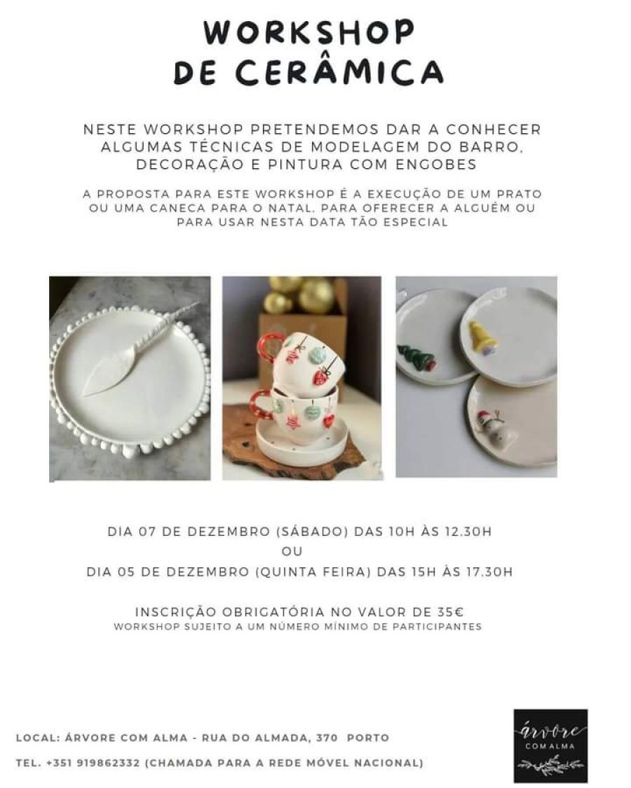 Workshop de cerâmica - Árvore com Alma
