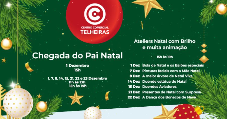 ESPÍRITO DE NATAL INVADE CCC TELHEIRAS NOS FINS DE SEMANA DE DEZEMBRO