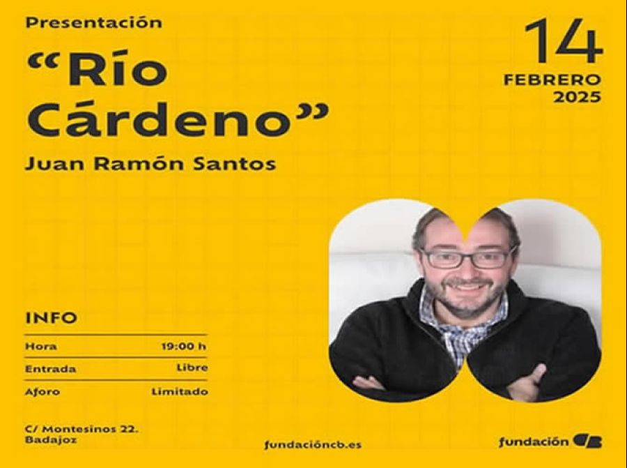 Presentación de Río Cárdeno de Juan Ramón Santos en Badajoz