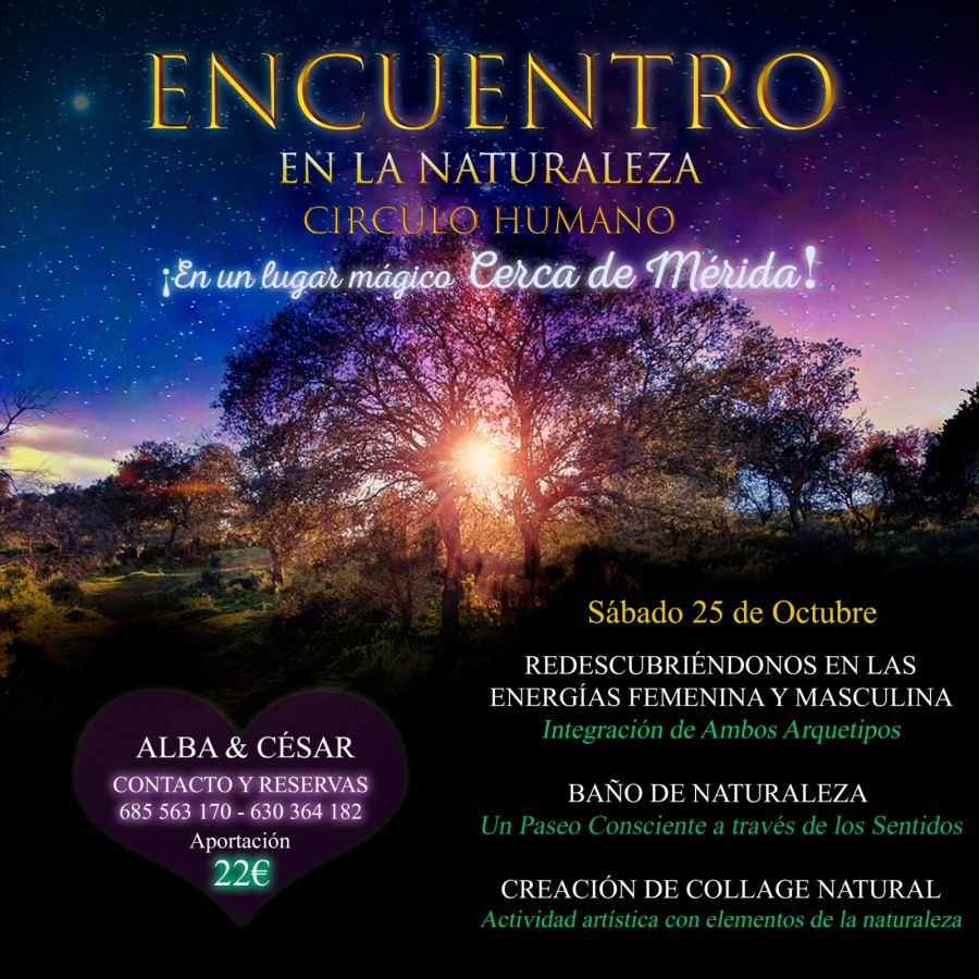 CÍRCULO HUMANO EN LA NATURALEZA 