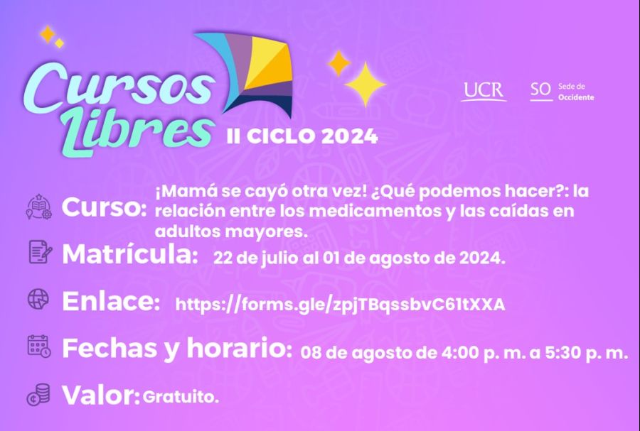 CHARLA GRATUITA: ¡Mamá se cayó otra vez! ¿Qué podemos hacer?: la relación entre los medicamentos y las caídas en adultos mayore