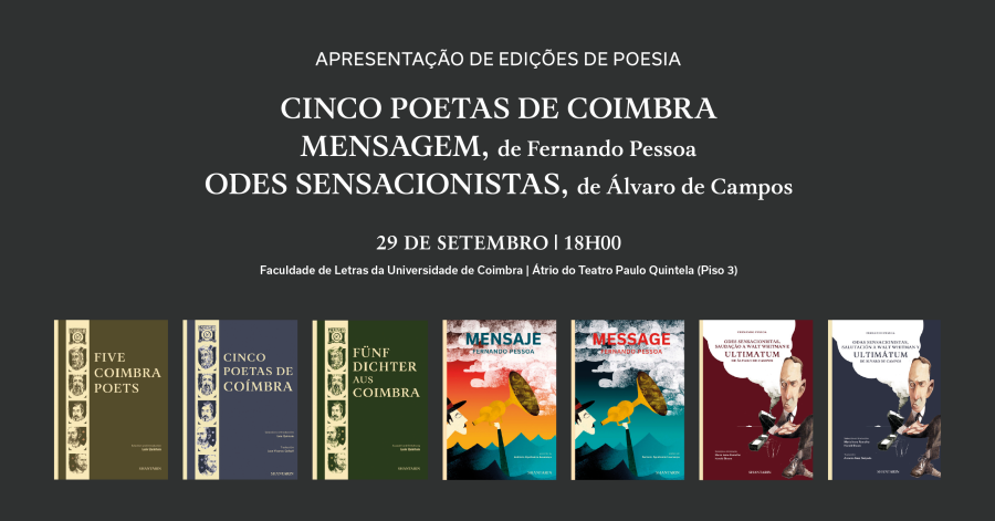 Cinco Poetas de Coimbra, Mensagem de F. Pessoa e Odes Sensacionistas de Álvaro de Campos