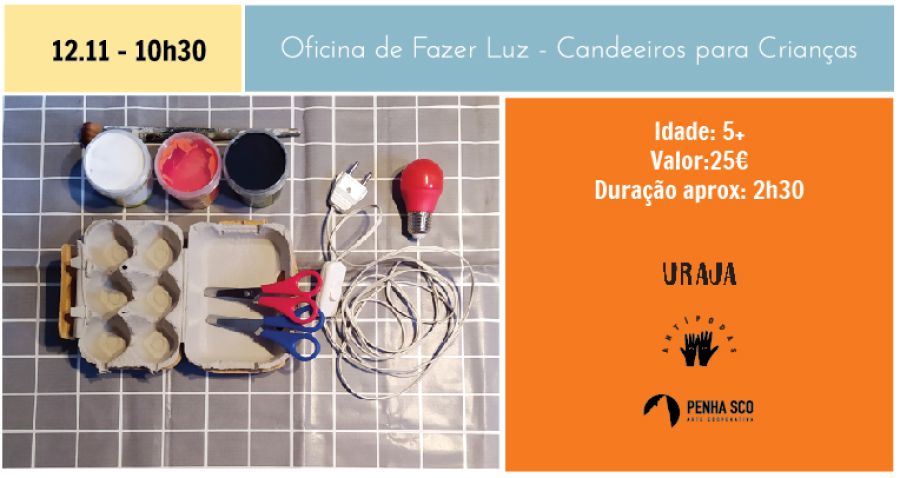 Oficina de Fazer Luz - Candeeiros para Crianças