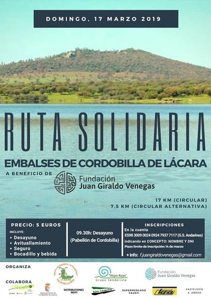 RUTA SOLIDARIA EMBALSES DE CORDOBILLA DE LÁCARA