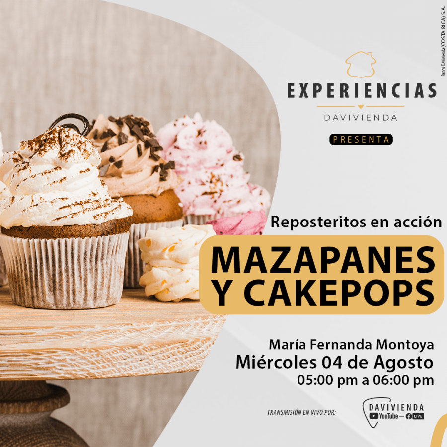 Aprenda a preparar cakepops y masa de mazapán. 