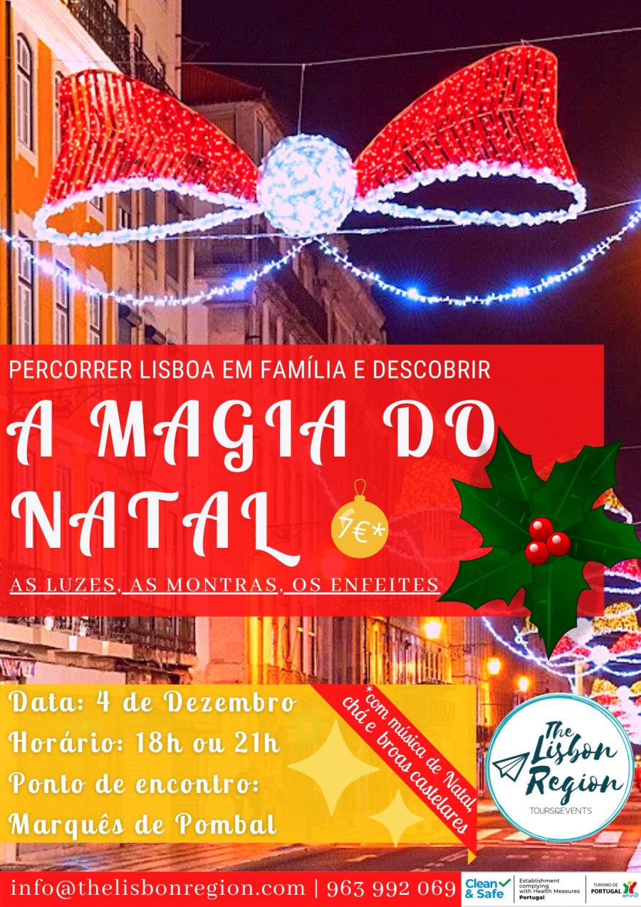 TOUR 'A MAGIA DO NATAL' EM LISBOA –  4 DE DEZEMBRO – 18H E 21H 