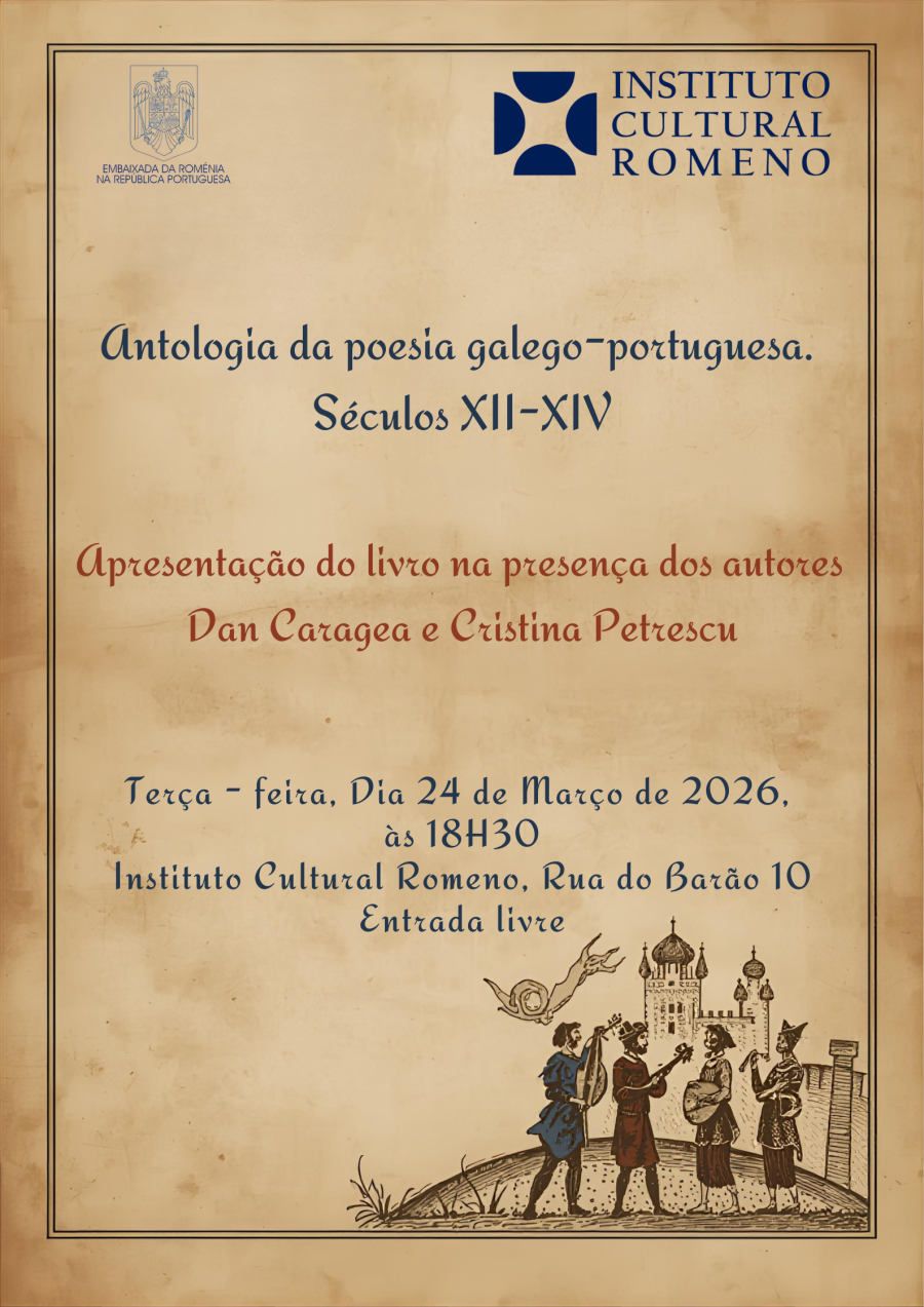 Apresentação do livro  “Antologia poeziei galiciano – portugheze. Secolele XII – XIV/  Antologia da poesia galego-portuguesa. Séculos XII-XIV”  – volume editado