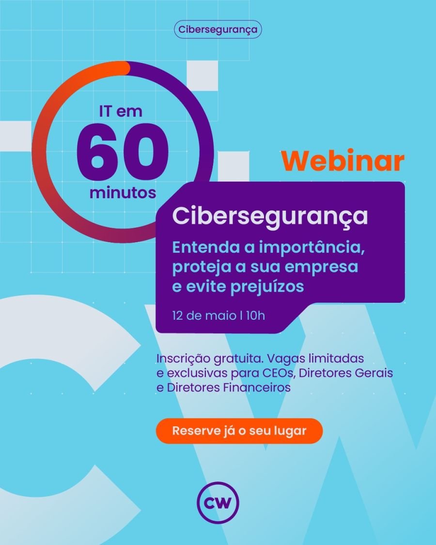 Webinar “IT em 60 minutos – Cibersegurança”