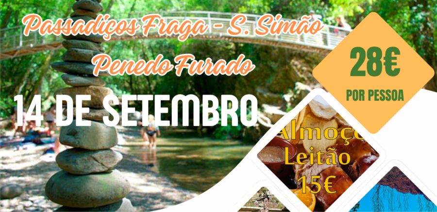 Passadiços Fraga - S. Simão e Penedo Furado