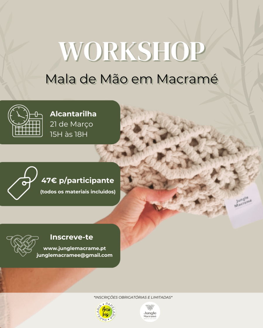 workshop macramé - clutch