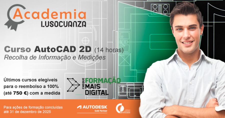 Academia Luso Cuanza - Curso AutoCAD 2D - Recolha de Informação e Medições