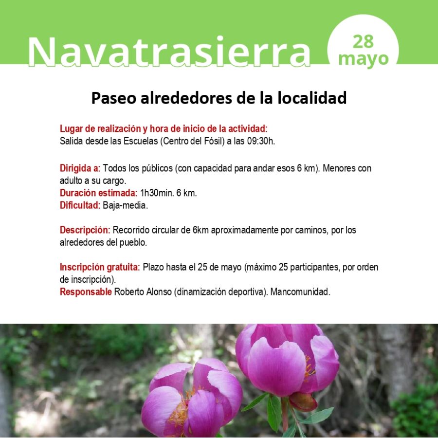 Paseo alrededores de la localidad