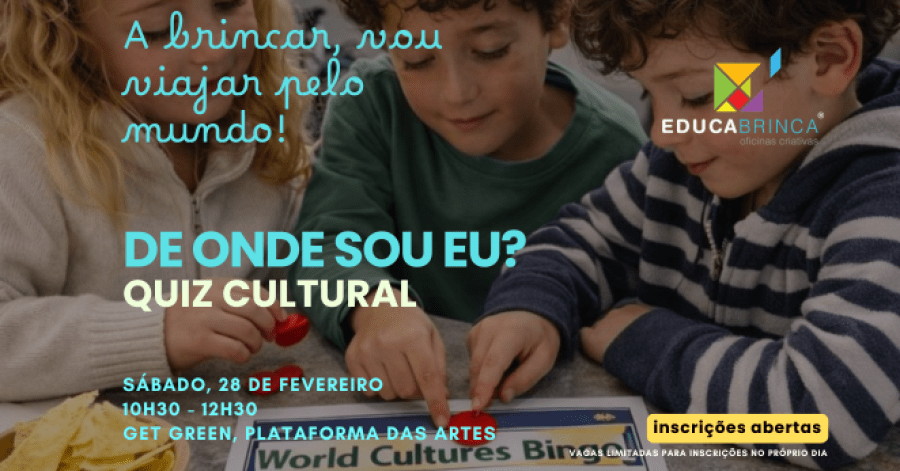 EducaBrinca: sábados criativos! Culturas - De onde sou eu: quiz cultural