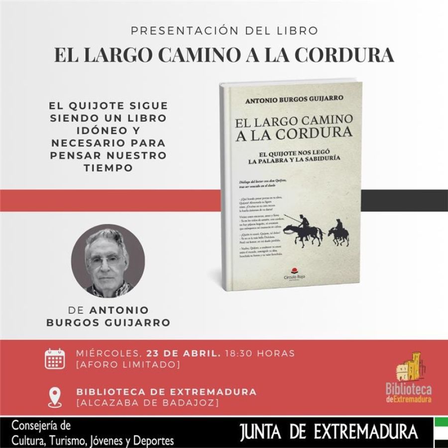 Día del Libro 2025 - Presentación 'El largo camino a la cordura' de Antonio Burgos Guijarro