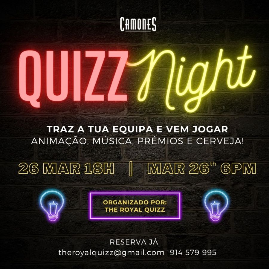 Noite de Quiz no Camones