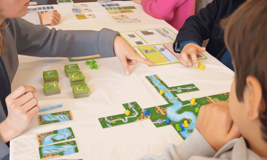 À descoberta de jogos de tabuleiro na Zumbido