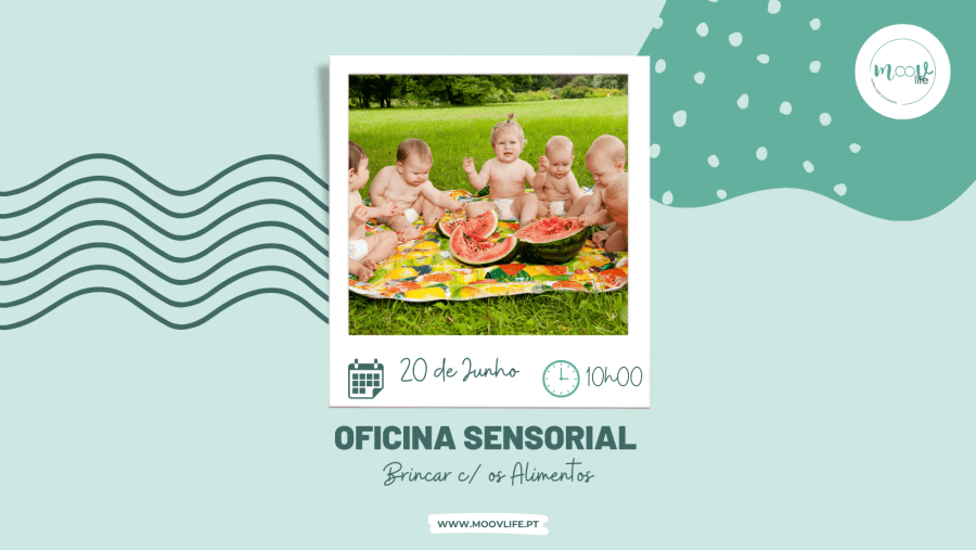 Oficina Sensorial p/ Bebés - Brincar c/ os Alimentos