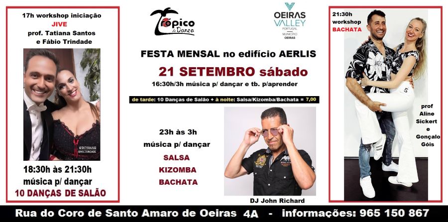 Festa mensal para dançar e aprender