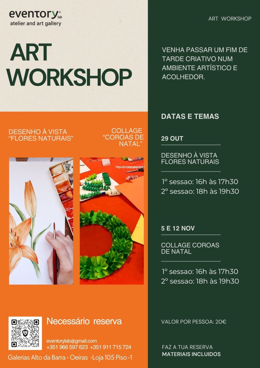 Workshop DESENHO#1 a vista - Flores Naturais