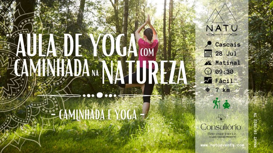 Aula de Yoga com Caminhada na Natureza