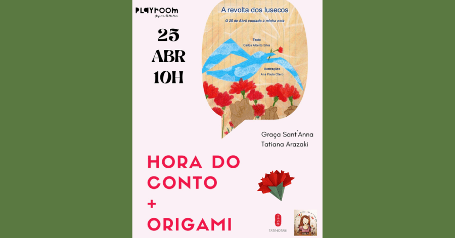 Celebração do 25 de Abril: Hora do Conto e Oficina Criativa Origami
