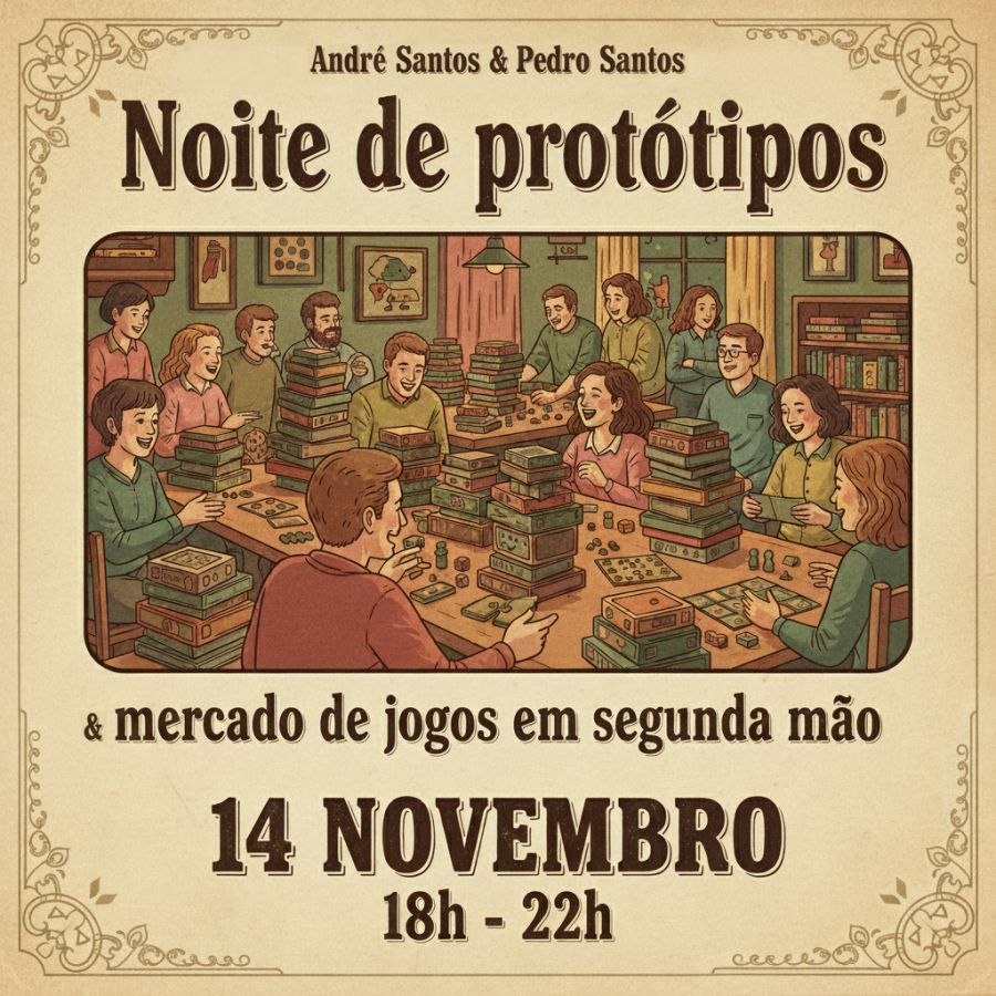 Noite de protótipos e mercado de segunda mão