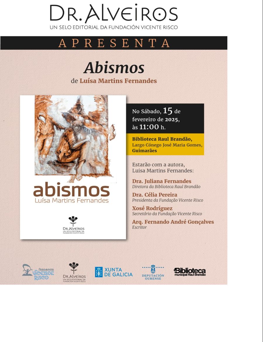 Apresentação do livro 'Abismos' da autoria de Luísa Martins Fernandes
