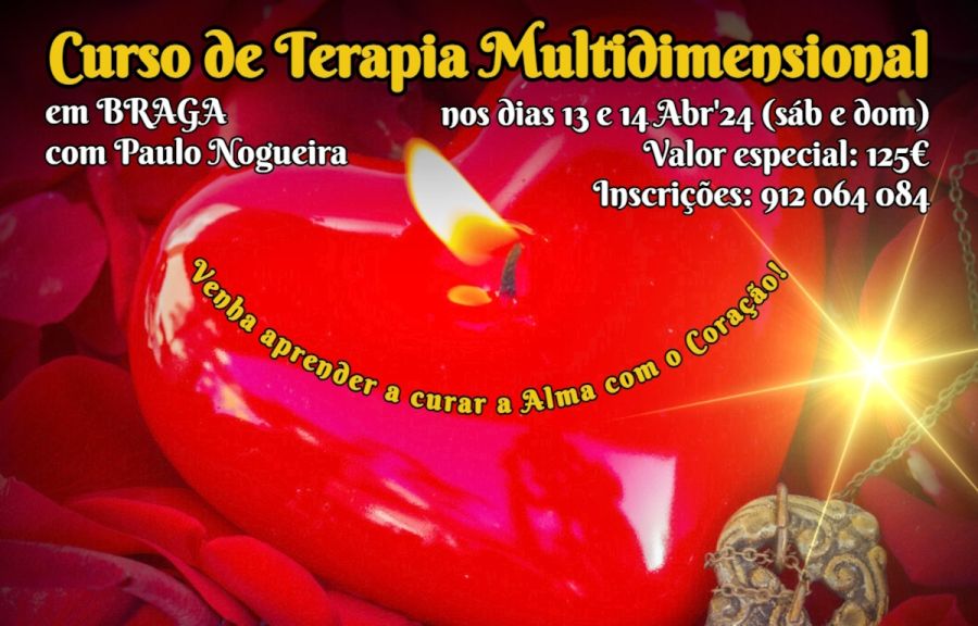 Curso de Terapia Multidimensional em Braga em Abril'24
