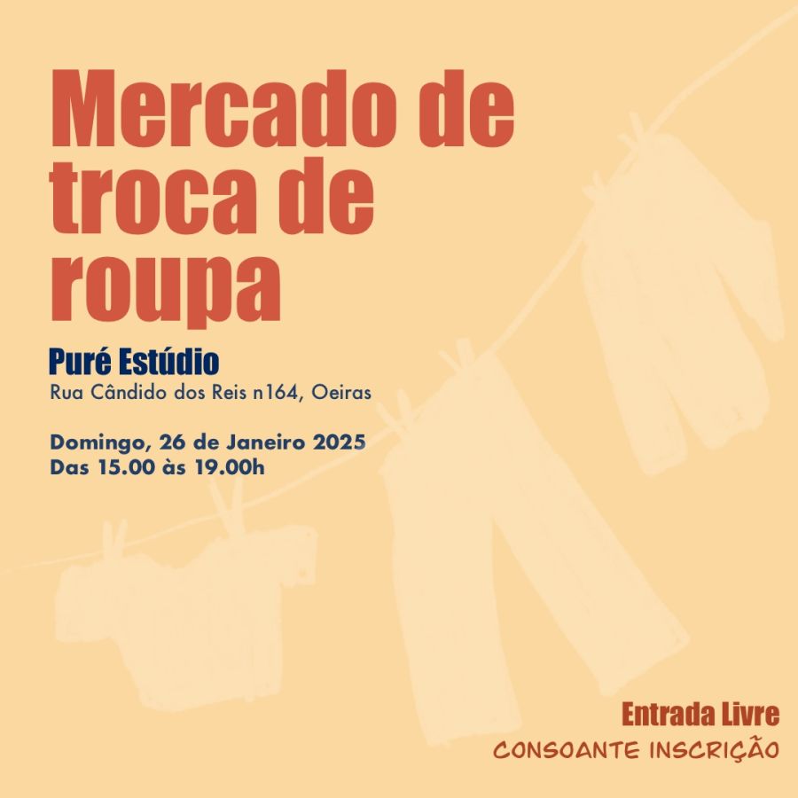 Mercado troca de roupa no Puré Estúdio