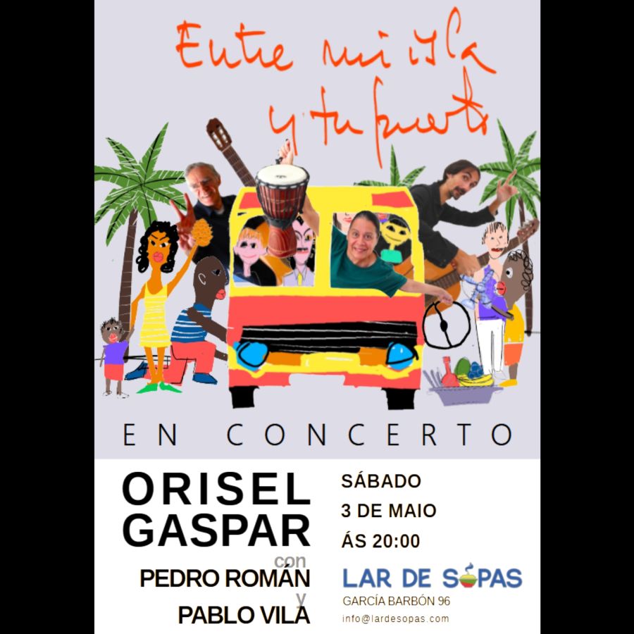 Orisel Gaspar, Pedro Román y Pablo Vila en Concierto en Vigo: Entre mi isla y tu puerto