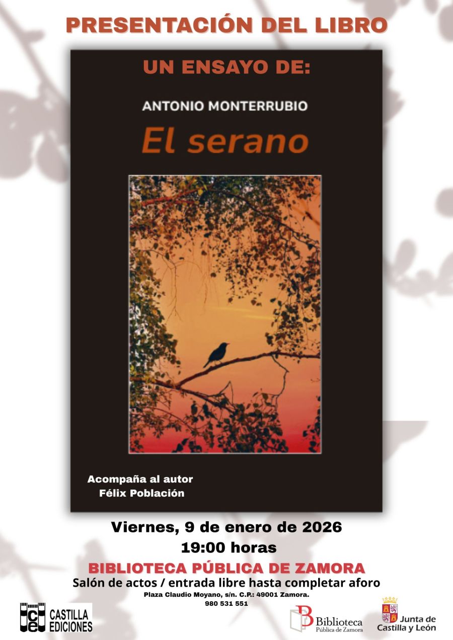 Presentación del libro 'El serano', ensayo de Antonio Monterrubio